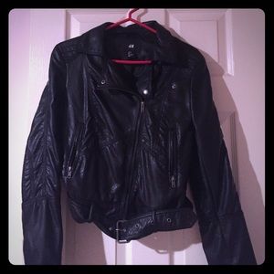Size 6 leather biker jacket