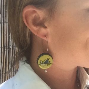 LandShark Lager Hoop Beerings (earrings).