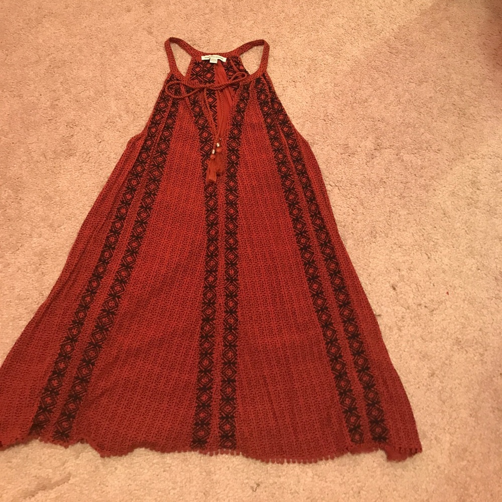 Rust Trapeze dress | American Eagle
