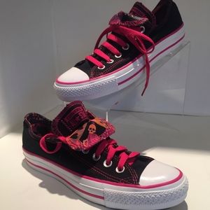 New! Women's Converse All-Star black/Pink  US W-7