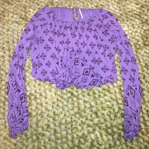 Free People Crop Long sleeve