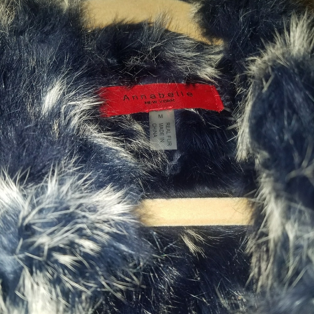 Ikat Fur Vest by Annabelle - Picture 3 of 4