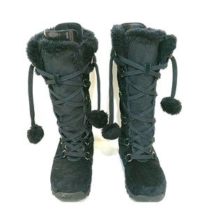 Waterproof Lace-up Winter Boots