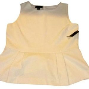 Attention Cream Peplum Top