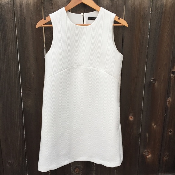 Zara Dresses & Skirts - ZARA BASIC WHITE DRESS SLEEVELESS SZ M
