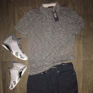 BSNY Men's Pocket Polo Shirt - Navy & White, Grey