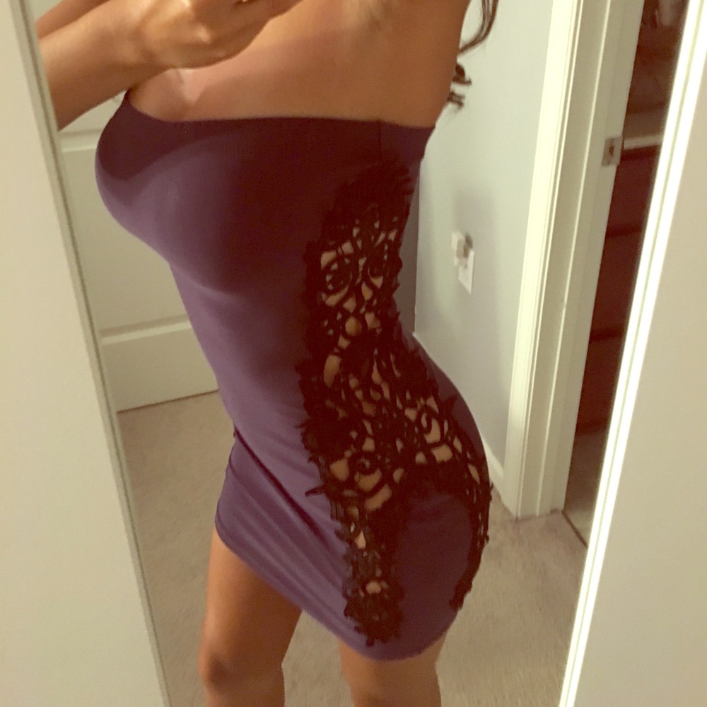 Sexy purple dress