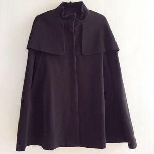 H&M: crepe button up cape with flaps