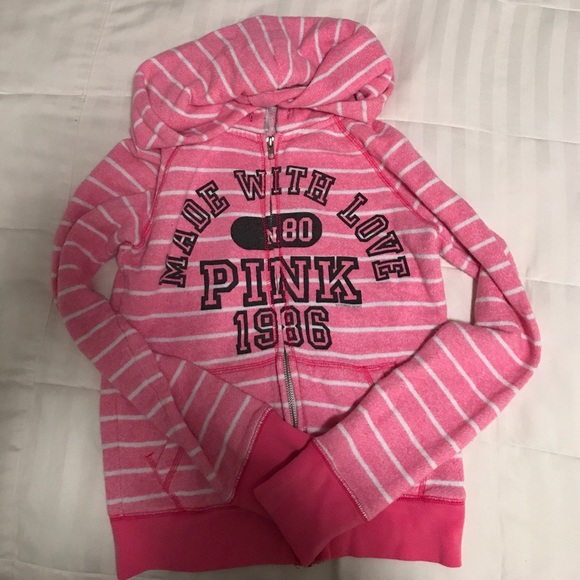 PINK by victoria’s secret zip-up sweatshirt - Picture 1 of 3