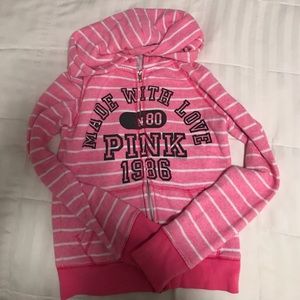 PINK by victoria’s secret zip-up sweatshirt