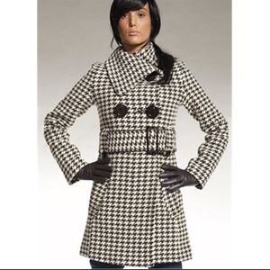 Soia and Kyo Gemma coat.  Brown and cream. Size M