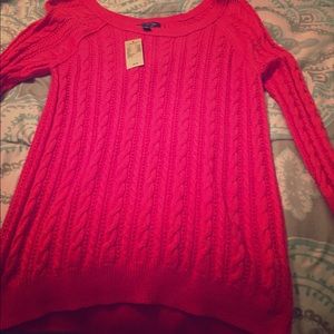 American eagle hot pink sweater