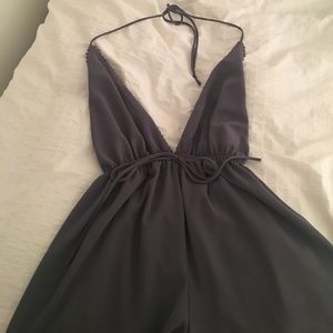 Dark gray romper