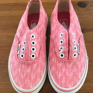 Girls pink vans 11.5