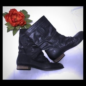 Diba mid-calf black slouch boots