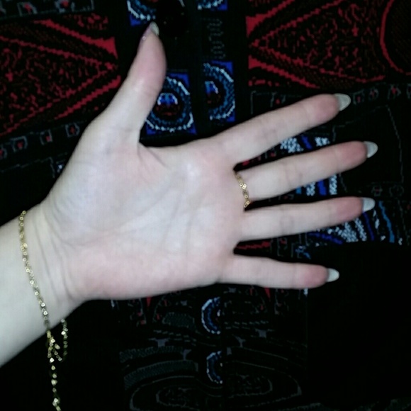 Gold plated slave bracelet ring chain hand jewelry - Picture 3 of 6