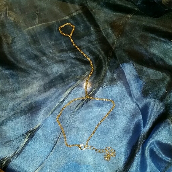 Gold plated slave bracelet ring chain hand jewelry - Picture 4 of 6