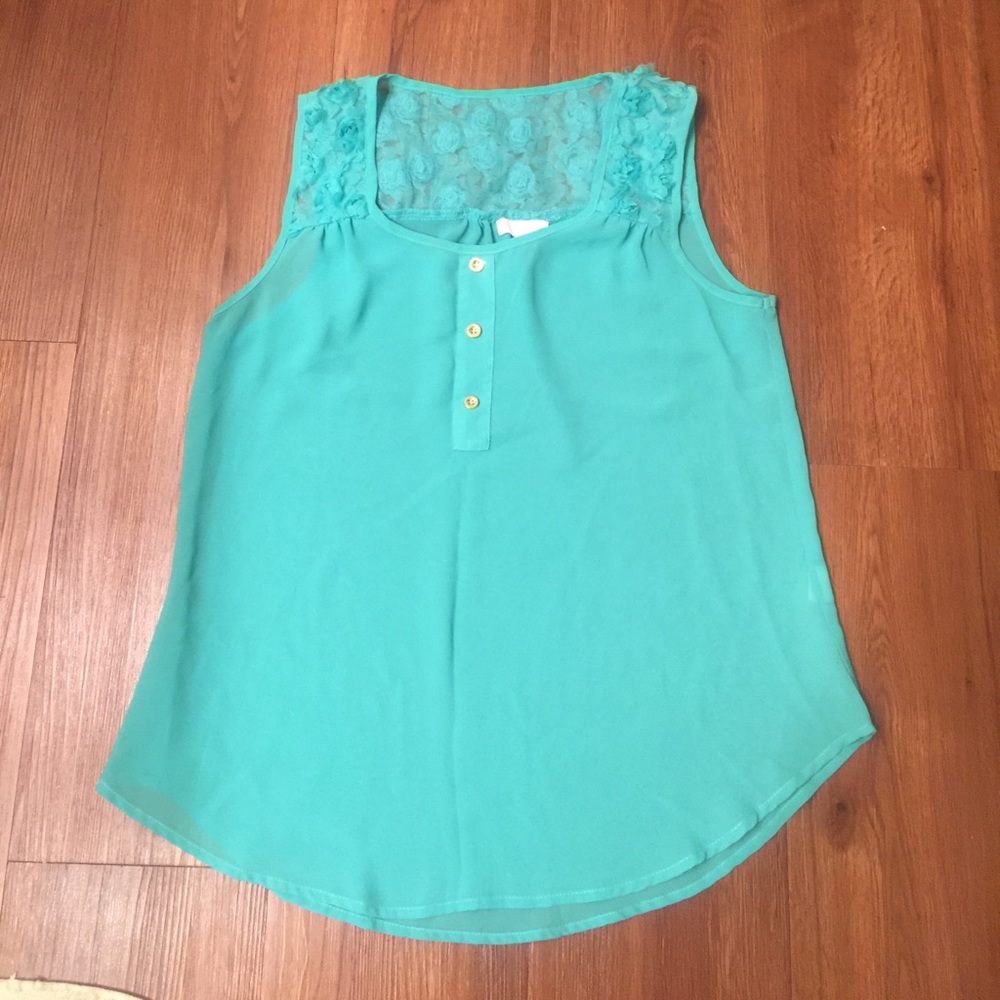 Light blue chiffon blouse