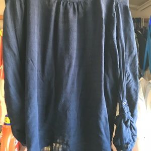 High low wrap shirt