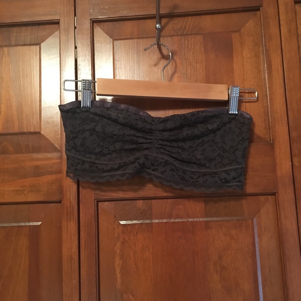Dark gray bralette bandeau