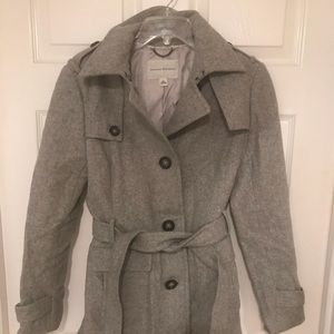 Banana Republic grey wool coat