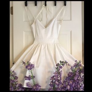 Classy White Spaghetti Strap Short Dress