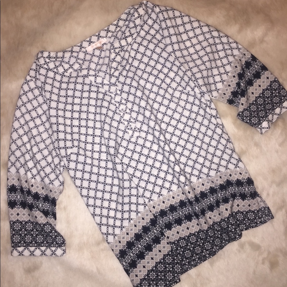 Skies Are Blue Beige Blouse from Stitchfix