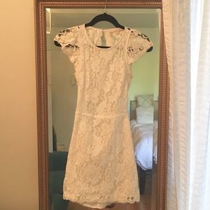Guess white lace dress