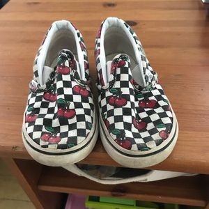 Cherry checkered vans