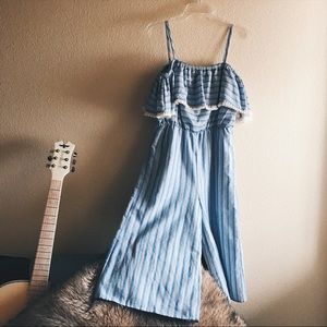 NWOT Fringe Trip Jumpsuit (DEE ELLY)