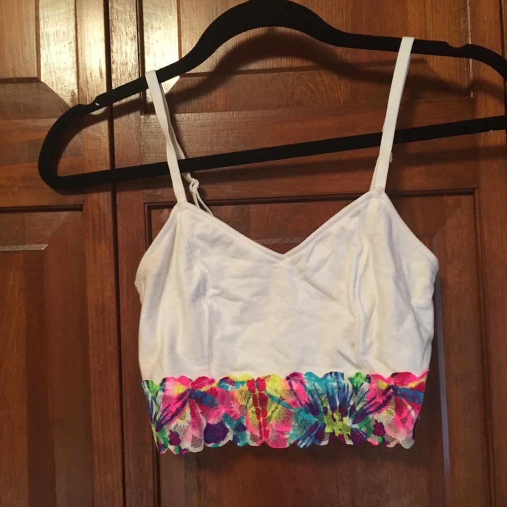 Bright white bralette