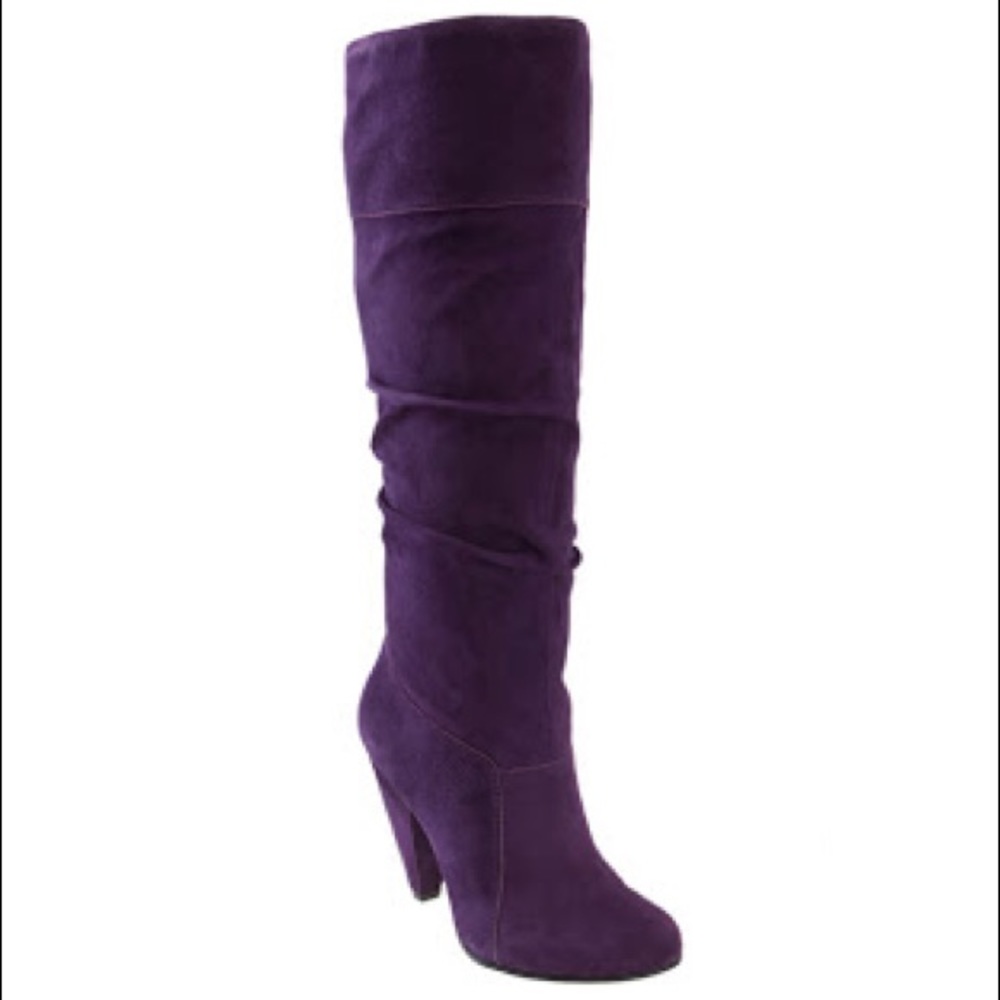 Jessica Simpson Dark Purple Suede Boots