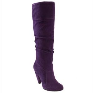 Jessica Simpson Dark Purple Suede Boots