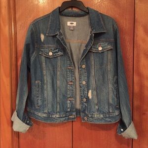 Old Navy Distressed Denim Jacket