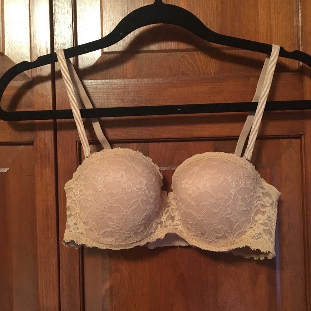 Nude/tan multi-way bra