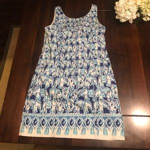 NWT cathy shift in bomber blue elephants, size 8