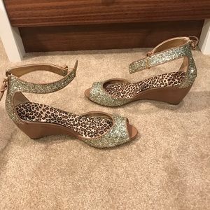 Open toe miu miu wedge sandal size 37