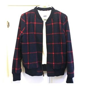 Plaid Bomber Jacket