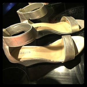 Torrid Silver Strappy Wedges