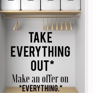 PLEASE MAKE ALL OFFERS! CLOSET CLEAN OUT!