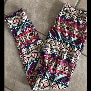 Multiple colored leggings.