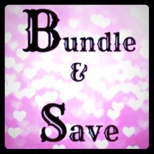 Bundle 2 or more items to save 15%!!!