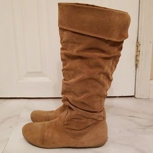 Tan Slouchy Boots