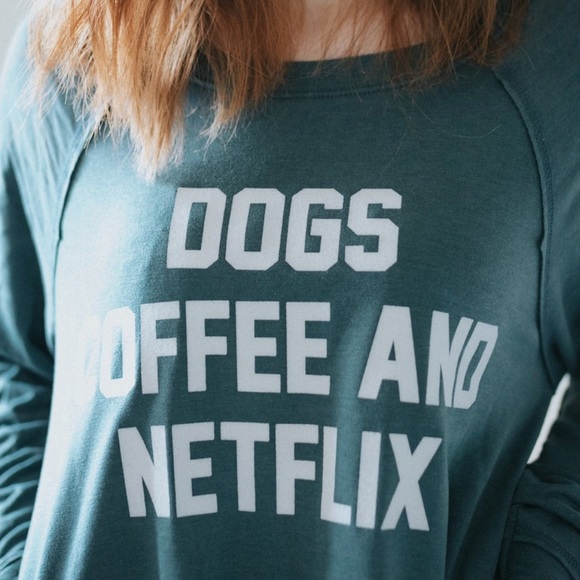 Dogs, Coffee, and Netflix Sweatshirt - Picture 2 of 4