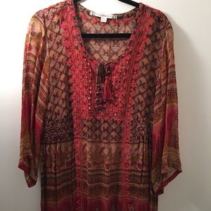 Chelsea & Violet border colorful tunic dress