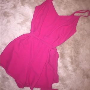 Like New - Naked Zebra Fuschia Romper