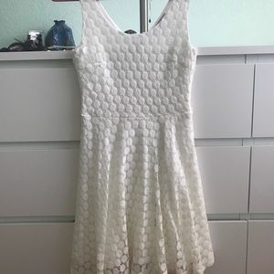 WHITE “LACE” DRESS