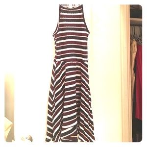 Stripped mini dress