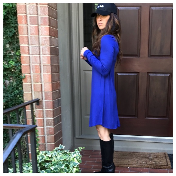 ✨LAST ONE ✨Royal blue high neck swing dress - Picture 6 of 8