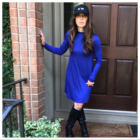 ✨LAST ONE ✨Royal blue high neck swing dress - Picture 8 of 8